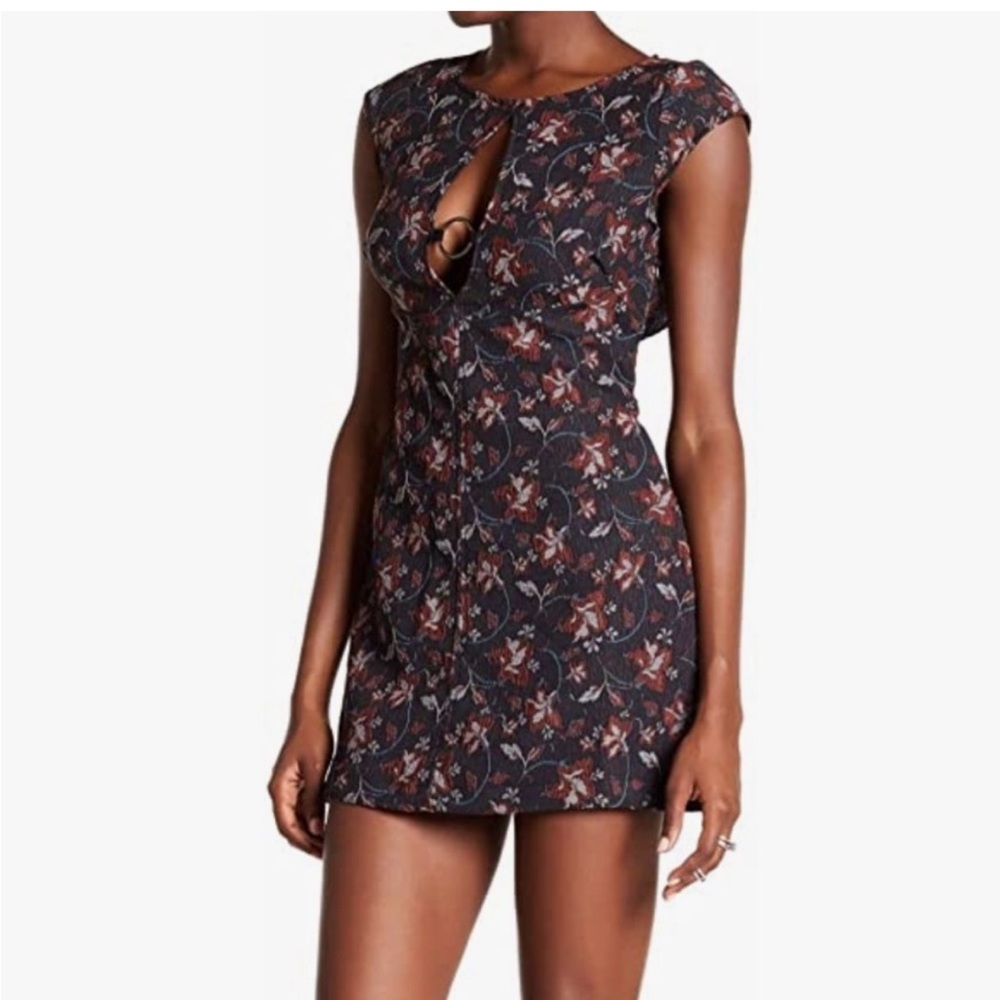 Free People Say Yes Printed Mini Dress